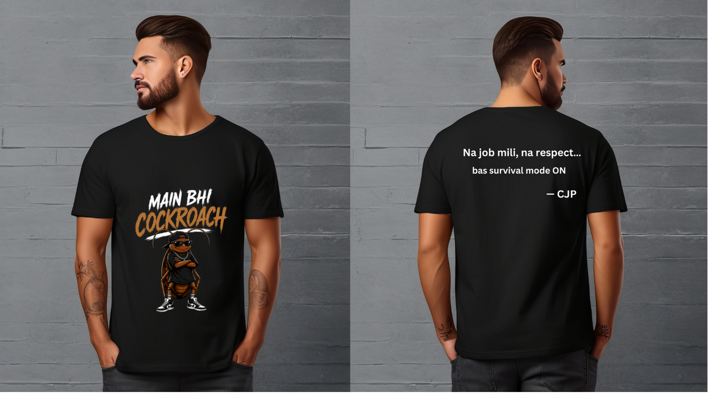 Main Bhi Cockroach Oversized T-Shirt