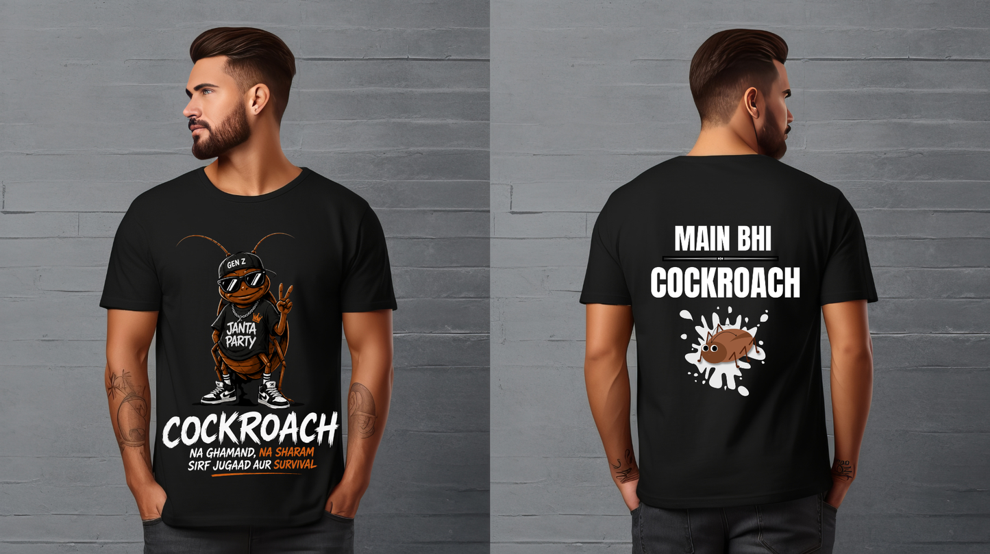 Main Bhi Cockroach Oversized T-Shirt