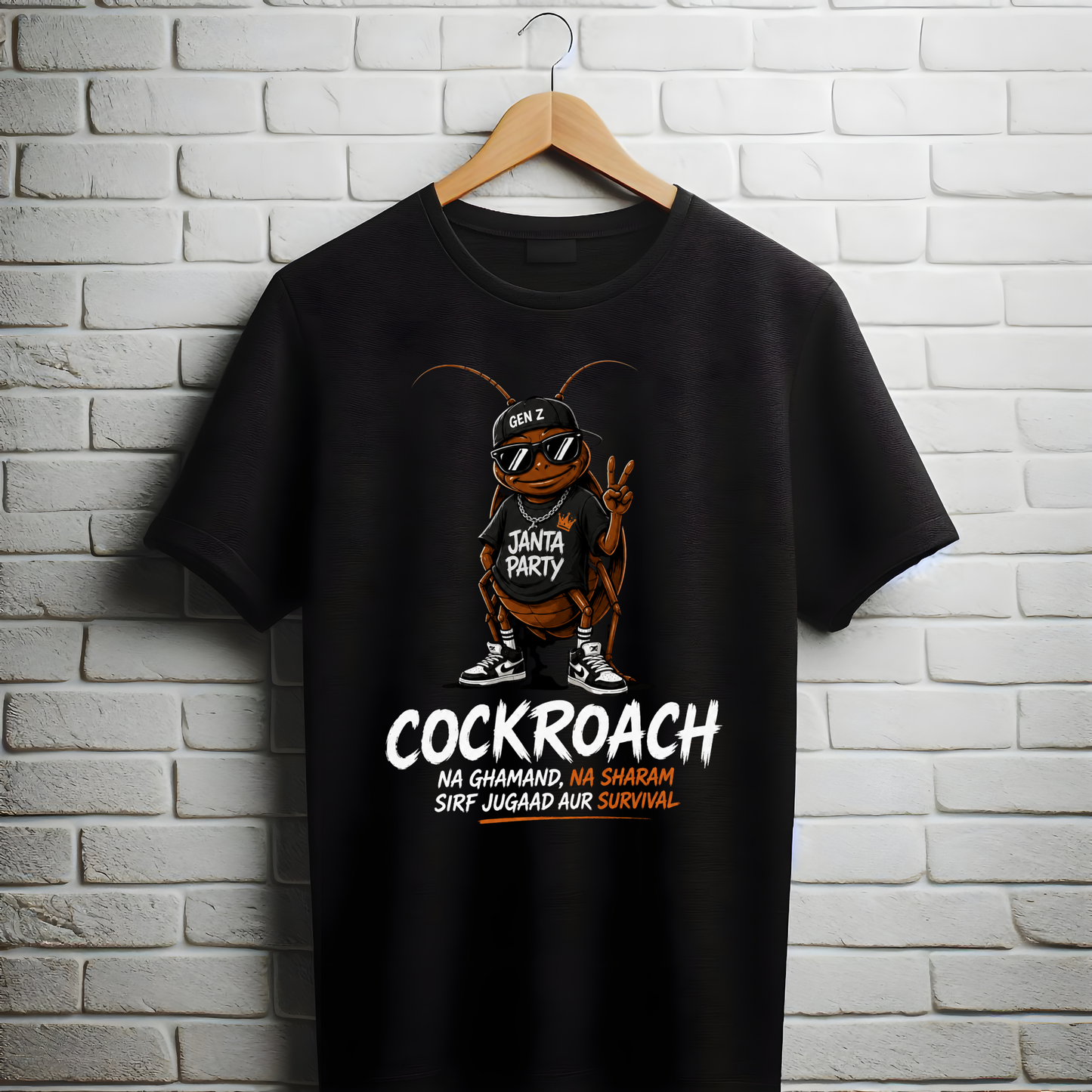 Main Bhi Cockroach Oversized T-Shirt
