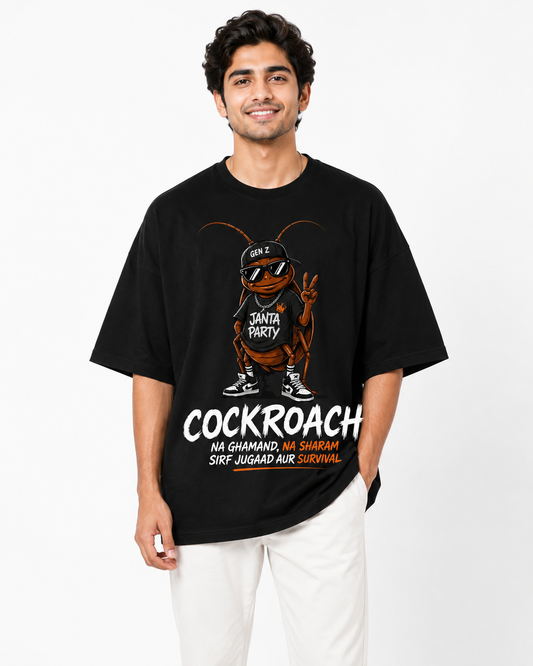 Main Bhi Cockroach Oversized T-Shirt